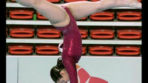 Women gymnastics wardrobe malfunction